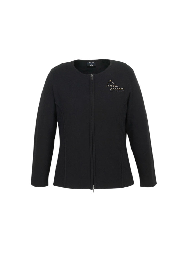 Ladies Zip Cardigan black Clayfield