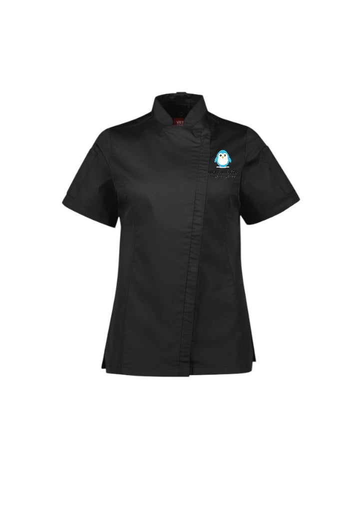 Ladies chef jacket black Rochdale