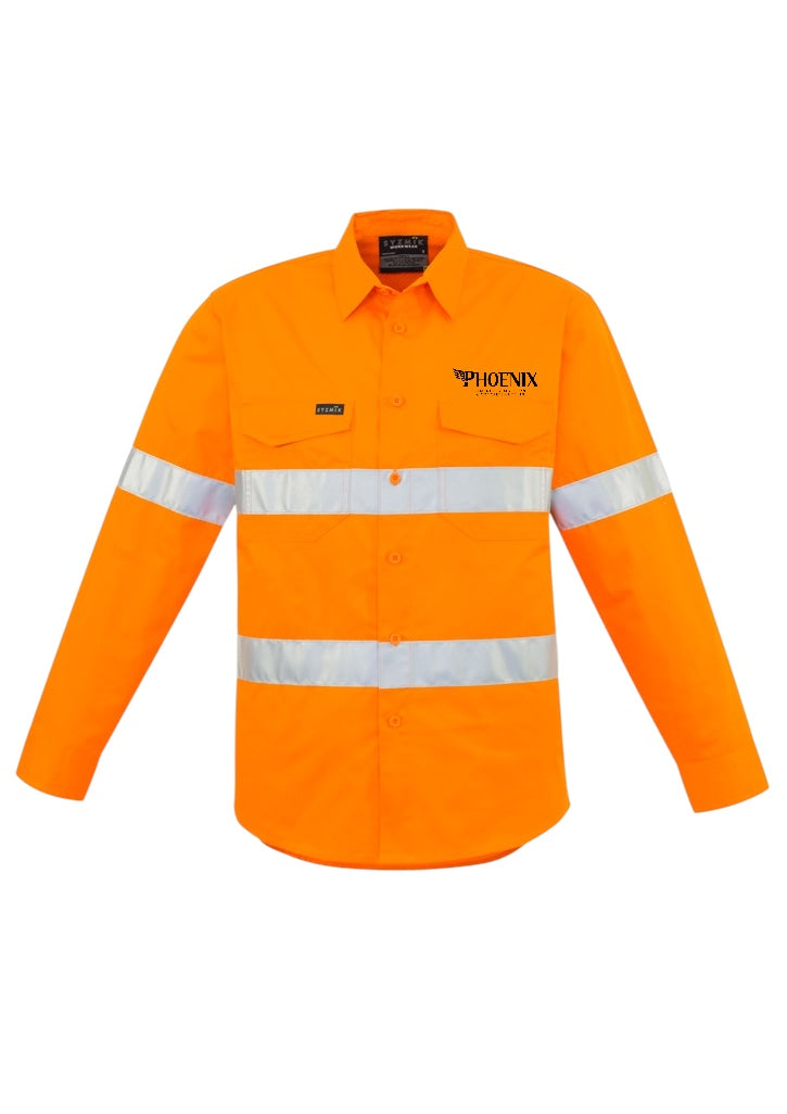 Mens Hi Vis Hoop Taped Long Sleeve Shirt PHOENIX 

ZW640