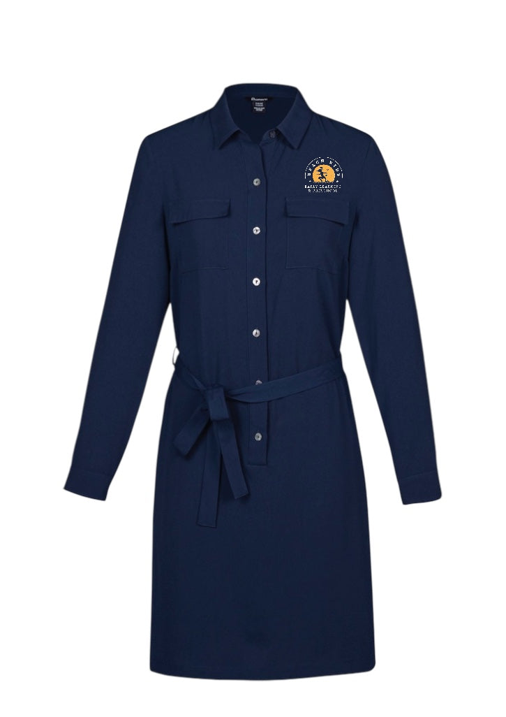 Chloe shirt dress navy