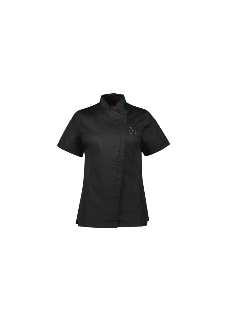 Ladies chef jacket - black Clayfield