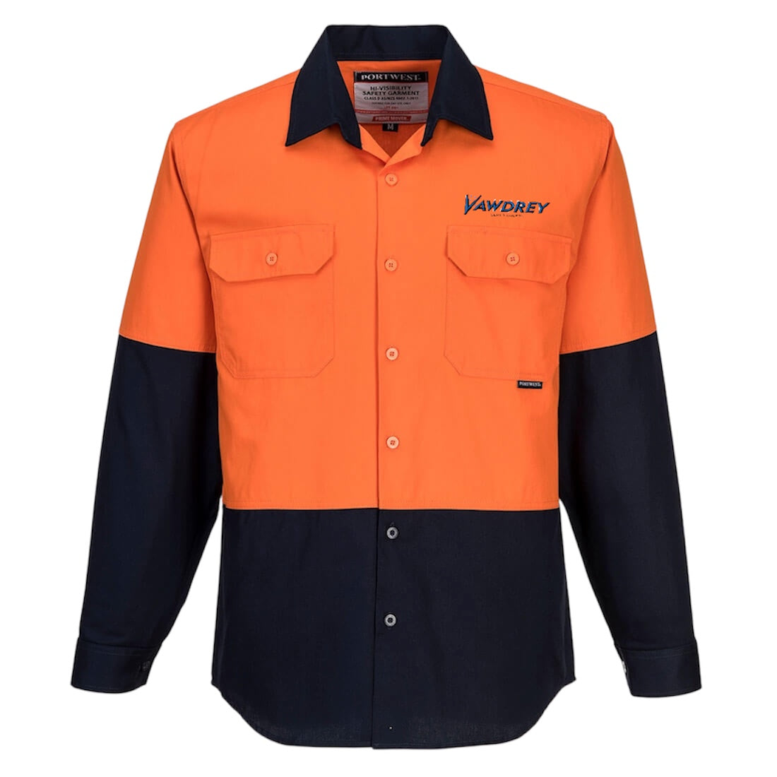 MS901 - Canberra Hi-Vis Contrast Class D Shirt L/S

Orange/Navy