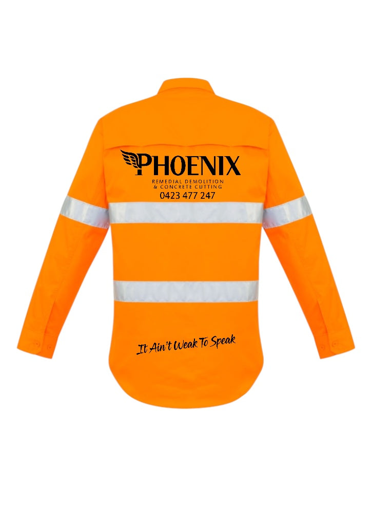 Mens Hi Vis Hoop Taped Long Sleeve Shirt PHOENIX 

ZW640
